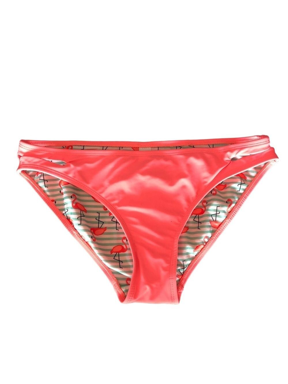 Flamingo Print Bikini Bottoms Size Large